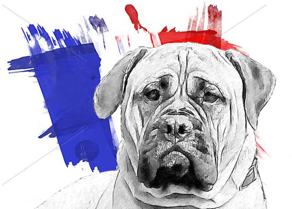 French Bullmastiff Flag